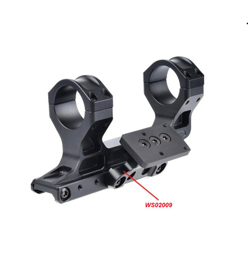FAST LPVO Mount Offset Optic Base RMR T1 T2 Rail Mount - BLACK (WS02009) - APEXTAC GEAR