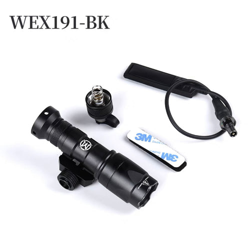 WADSN M300A Mini Scout Light LED Flashlight with Two Control Kit Version - BLACK - APEXTAC GEAR