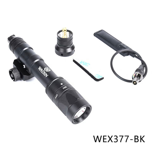 WADSN M600W SCOUT LIGHT LED Strobe Flashlight w/ Two Control Kit Version - BLACK - APEXTAC GEAR