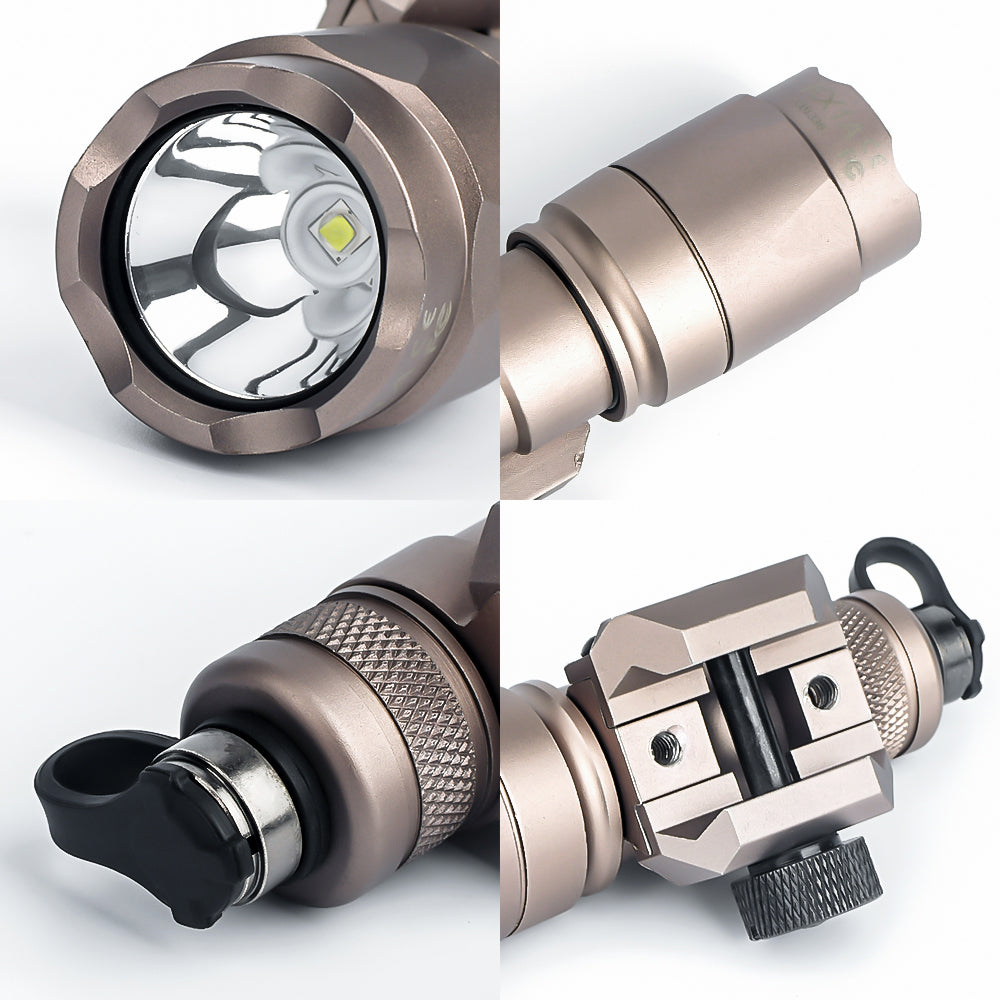 WADSN M300A Scout Light LED Flashlight with Modlite ModButton Lite Switch - TAN - APEXTAC GEAR
