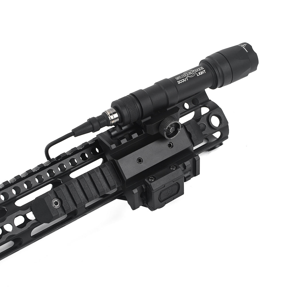 WADSN METAL Dual Offset Rail Interface Mount Base 45 Degree (ME08030-BK) - APEXTAC GEAR