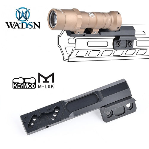 WADSN Thorntail 2 Keymod (Longbar) Rail Light Mount - BLACK (WD02029) - APEXTAC GEAR