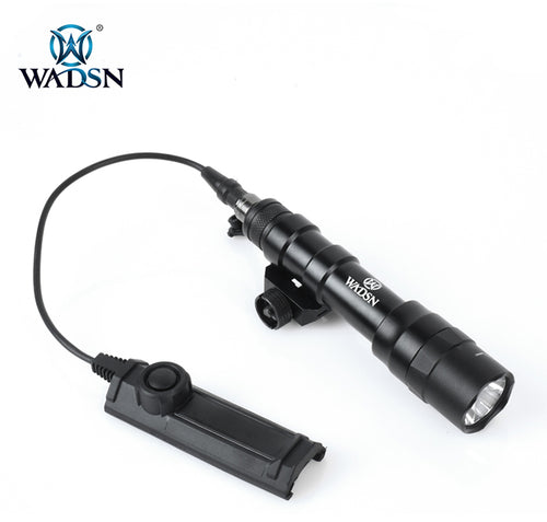 WADSN M600DF Scout Light Rail Mount LED Flashlight w/ Dual Function Switch - BK (WD04013) - APEXTAC GEAR