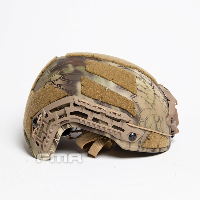 FMA Caiman Ballistic Style Airsoft Protective Helmet - Highlander Camo (TB1383B) - APEXTAC GEAR
