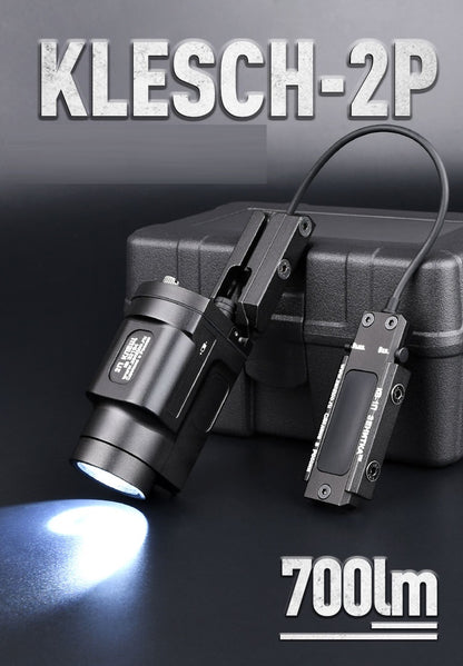 WADSN KLESCH K-2P Under Rail Flashlight w/ Strobe and Remote Switch (WD04050) - APEXTAC GEAR