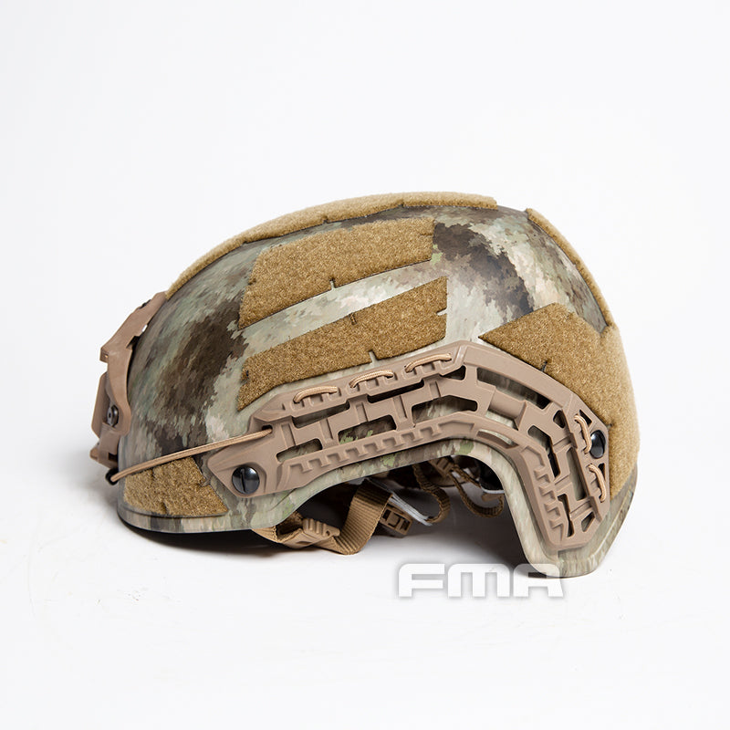 FMA Caiman Ballistic Style Airsoft Protective Helmet - ATACS Camo (TB1383B) - APEXTAC GEAR