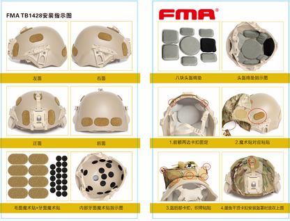 FMA IHPS Integrated Head Protection System Tactical Helmet - MC - APEXTAC GEAR