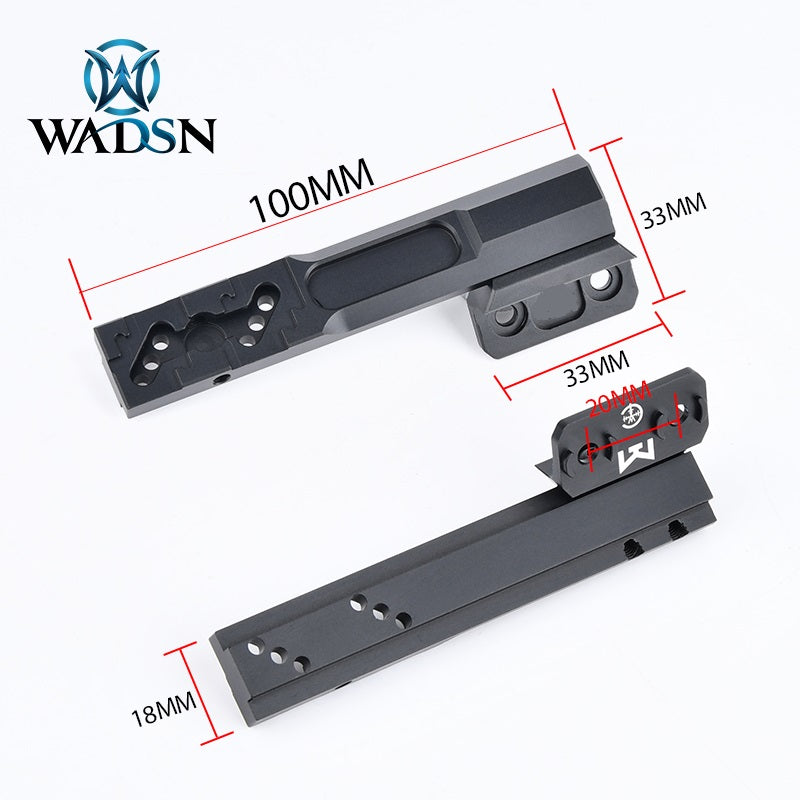 WADSN Thorntail 2 Keymod (Longbar) Rail Light Mount - BLACK (WD02029) - APEXTAC GEAR