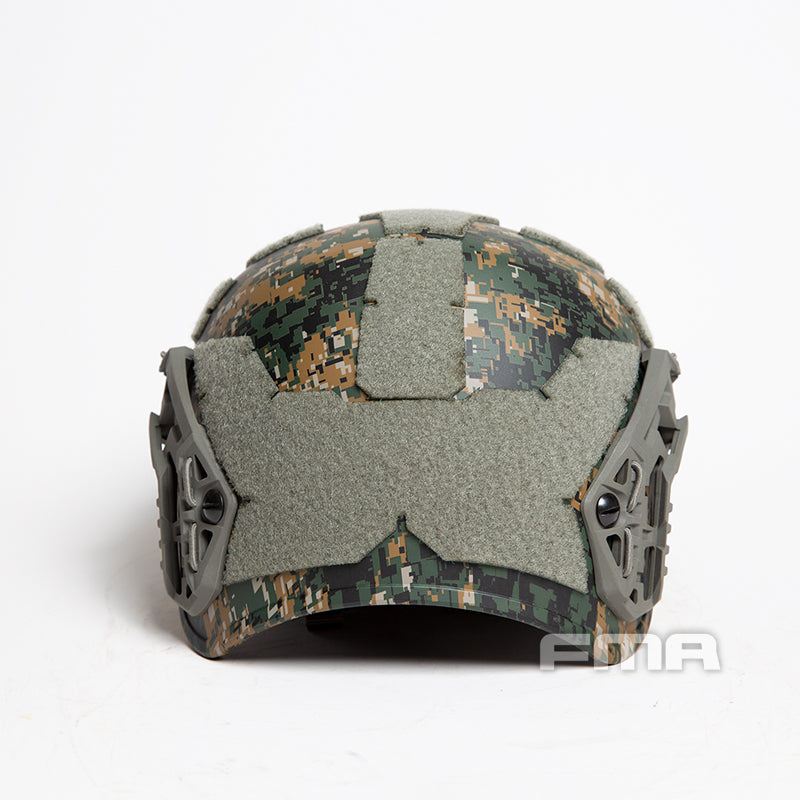 FMA Caiman Ballistic Style Airsoft Protective Helmet - SetDigital Woodland MARPAT (TB1383B) - APEXTAC GEAR