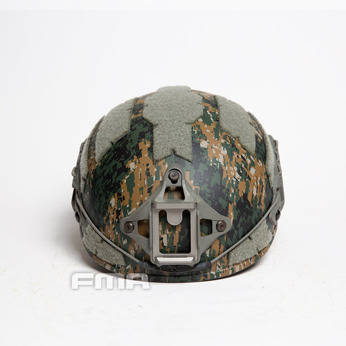 FMA Caiman Ballistic Style Airsoft Protective Helmet - SetDigital Woodland MARPAT (TB1383B) - APEXTAC GEAR