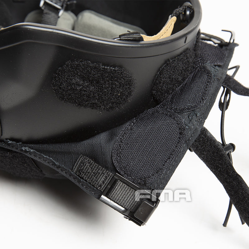 FMA IHPS Integrated Head Protection System Tactical Helmet - BLACK - APEXTAC GEAR