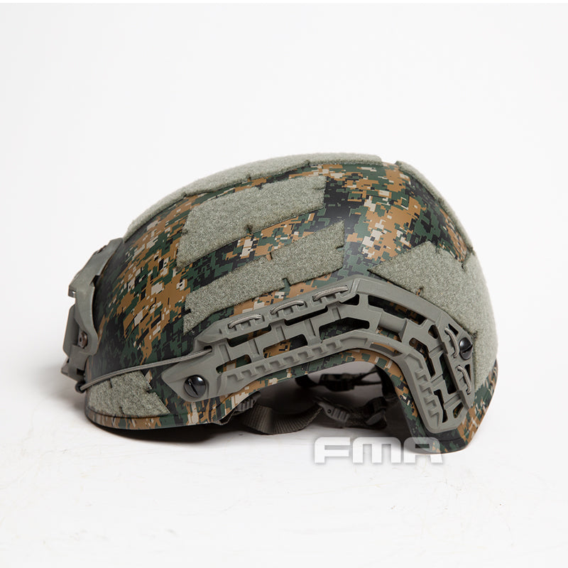 FMA Caiman Ballistic Style Airsoft Protective Helmet - SetDigital Woodland MARPAT (TB1383B) - APEXTAC GEAR