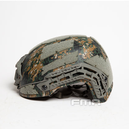 FMA Caiman Ballistic Style Airsoft Protective Helmet - SetDigital Woodland MARPAT (TB1383B) - APEXTAC GEAR