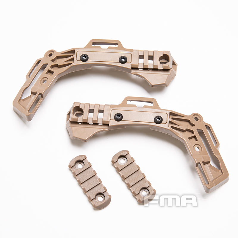 FMA EX Ballistic Helmet Rail 3.0 Retrofit Kit - DE TAN (TB1392) - APEXTAC GEAR