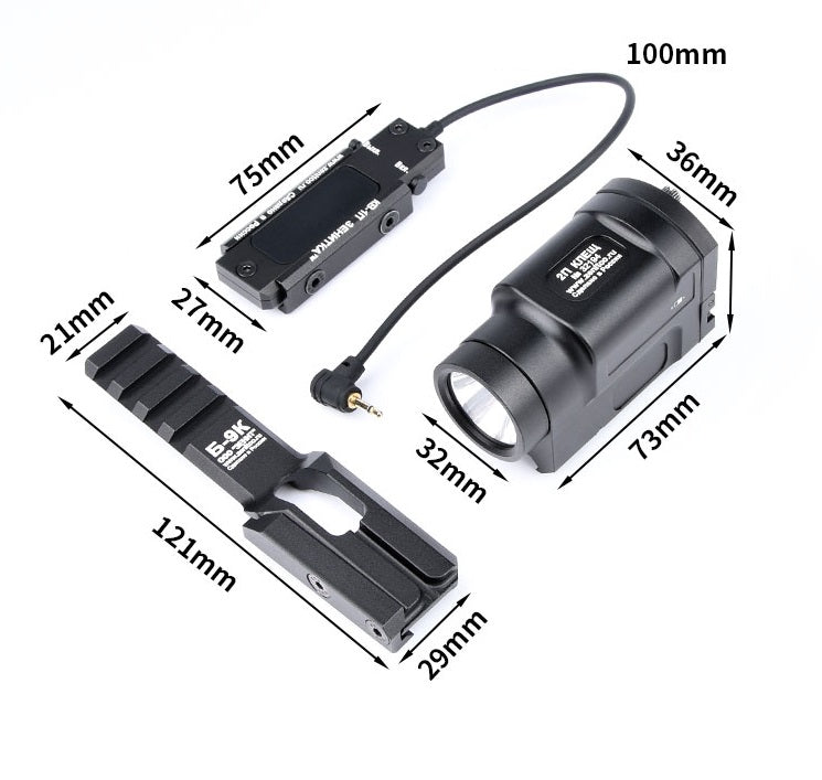 WADSN KLESCH K-2P Under Rail Flashlight w/ Strobe and Remote Switch (WD04050) - APEXTAC GEAR