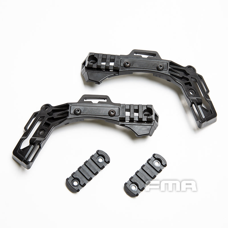 FMA EX Ballistic Helmet Rail 3.0 Retrofit Kit - BLACK (TB1392) - APEXTAC GEAR