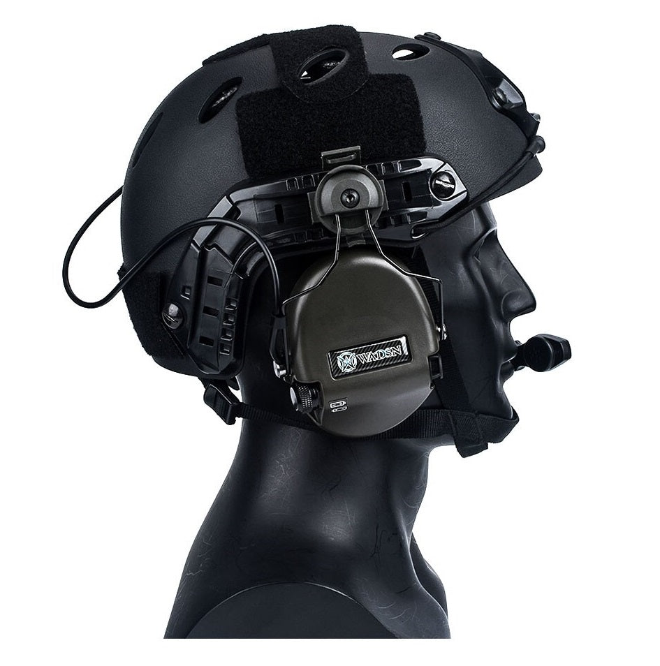 WADSN SORDIN Style Headset with  Helmet Rail Adaptor Basic Ver. (WZ191) - APEXTAC GEAR