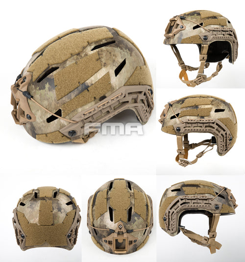 FMA Caiman Bump Helmet - ATACS Camo (L/XL) (New Liner) (TB1382B) - APEXTAC GEAR