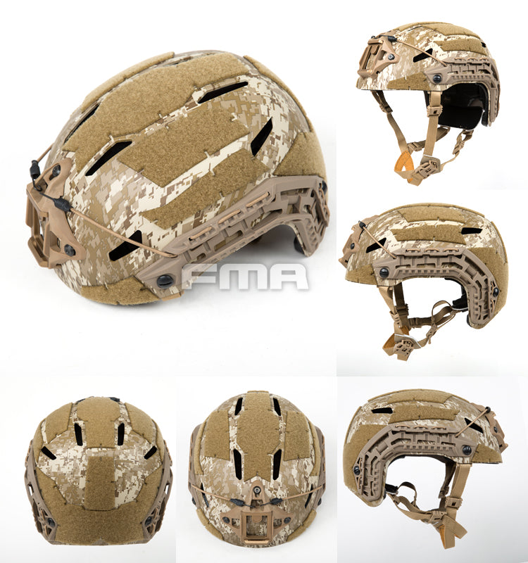 FMA Caiman Bump Helmet - Digital Desert Camo (L/XL) (New Liner) (TB1382B) - APEXTAC GEAR