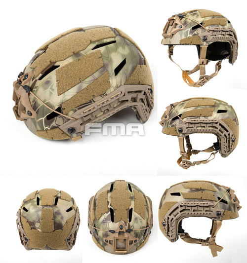 FMA Caiman Bump Helmet - Highlander Camo (L/XL) (New Liner) (TB1382B) - APEXTAC GEAR