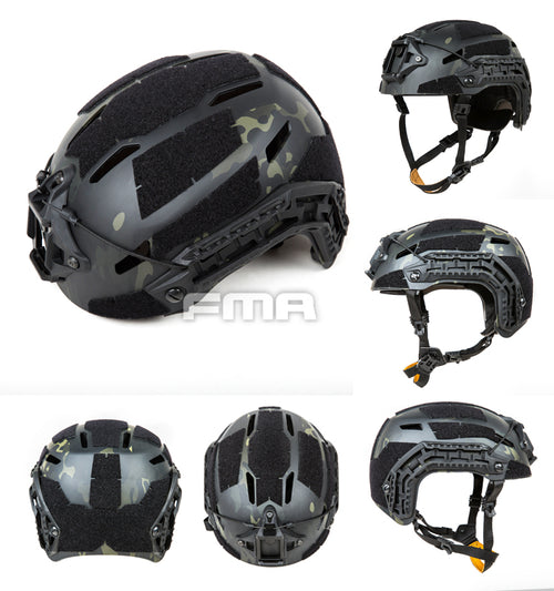 FMA Caiman Bump Helmet - Multicam Black (L/XL) (New Liner) (TB1382B) - APEXTAC GEAR