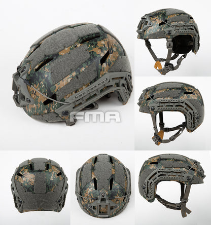 FMA Caiman Bump Helmet - SetDigital Woodland MARPAT (L/XL) (New Liner) (TB1382B) - APEXTAC GEAR