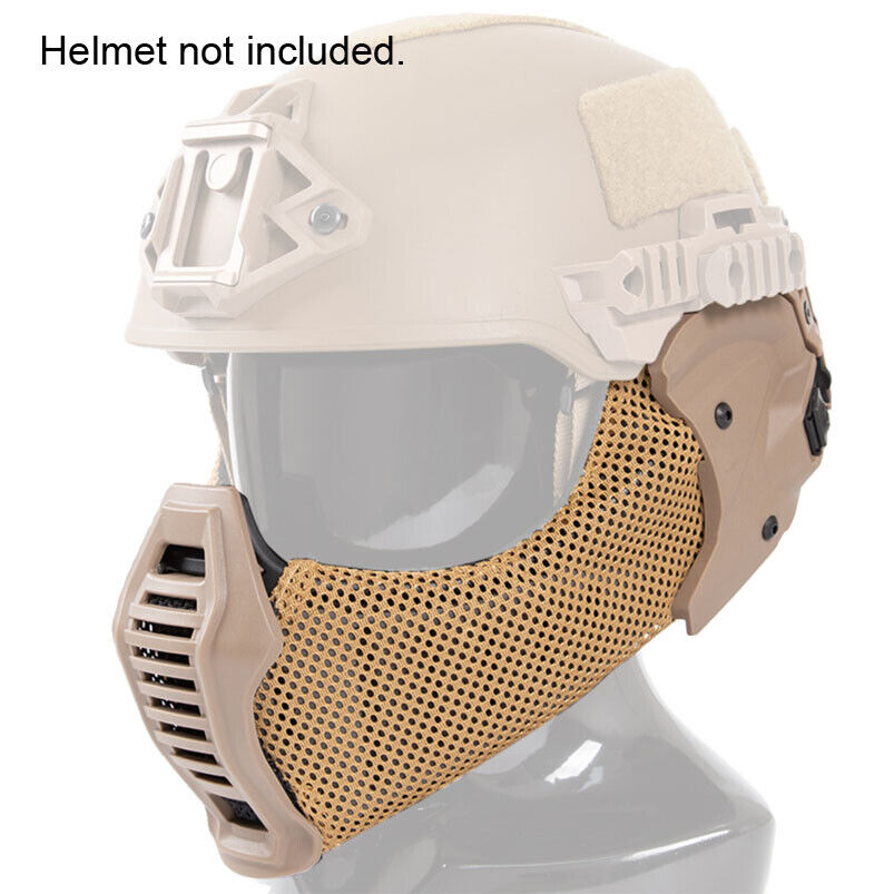 FMA EX Helmet All-Terrain Mandible Half Face Mask w/ Ear Face Protection TB1471 - APEXTAC GEAR