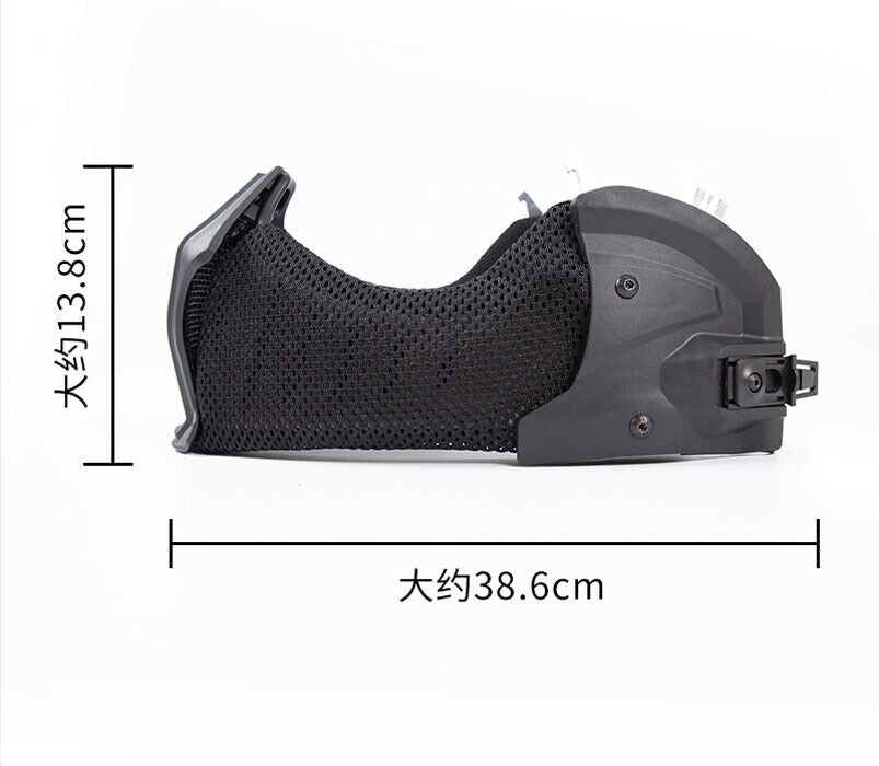 FMA EX Helmet All-Terrain Mandible Half Face Mask w/ Ear Face Protection TB1471 - APEXTAC GEAR