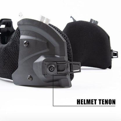 FMA EX Helmet All-Terrain Mandible Half Face Mask w/ Ear Face Protection TB1471 - APEXTAC GEAR