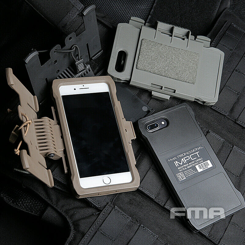 FMA Iphone 7/8 plus mobile pouch for Molle - BLACK (TB1320) - APEXTAC GEAR
