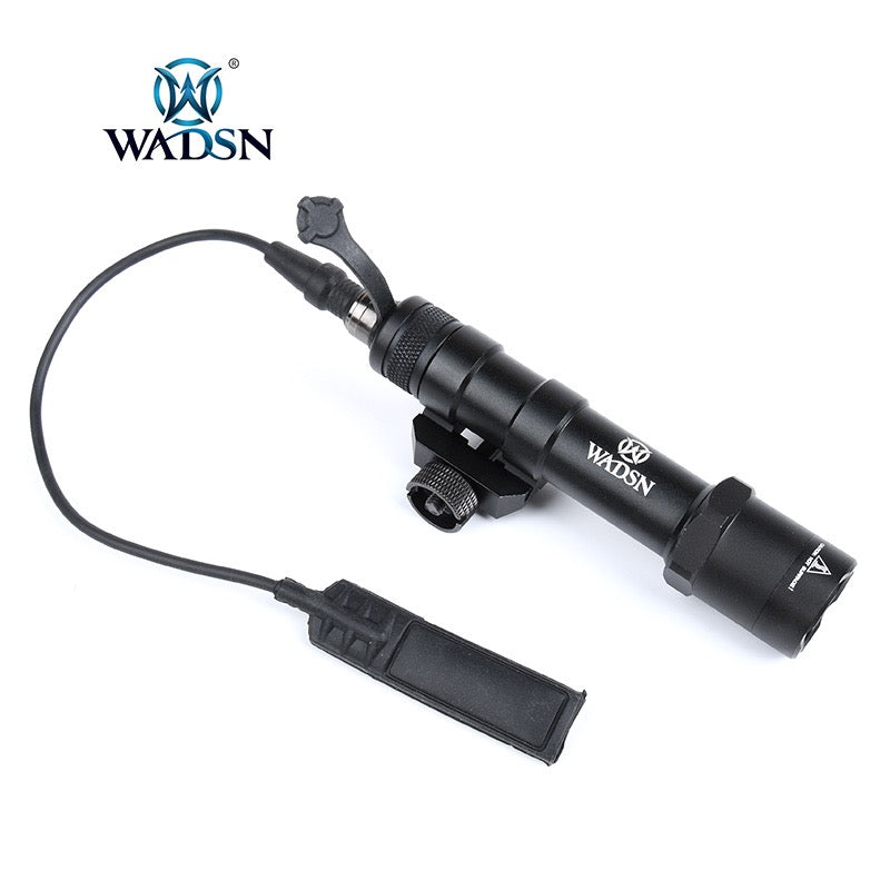 WADSN M600B Rail Mount Tactical LED Flashlight w/ Two Control Kit Version - BLACK - APEXTAC GEAR