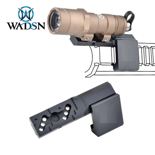 WADSN Thorntail 2 Picatinny (SBR) Rail Light Mount - BLACK (WD02028) - APEXTAC GEAR