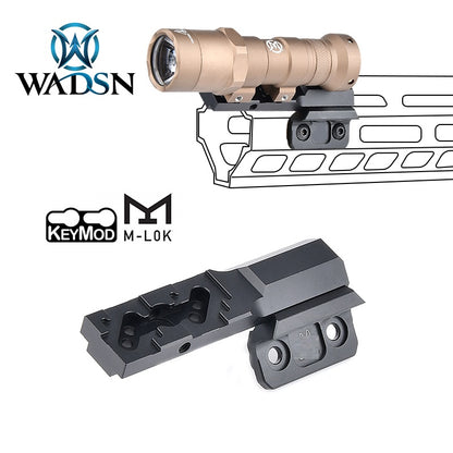 WADSN Thorntail 2 Keymod (SBR) Rail Light Mount - BLACK (WD02030) - APEXTAC GEAR
