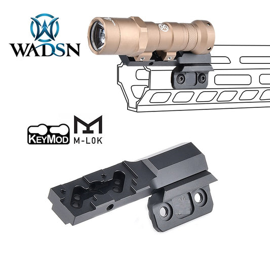 WADSN Thorntail 2 Keymod (SBR) Rail Light Mount - BLACK (WD02030) - APEXTAC GEAR