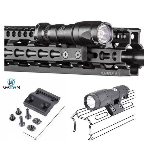 WADSN DD M-LOK & Keymod Scout Light Mount - BLACK (WD02031) - APEXTAC GEAR