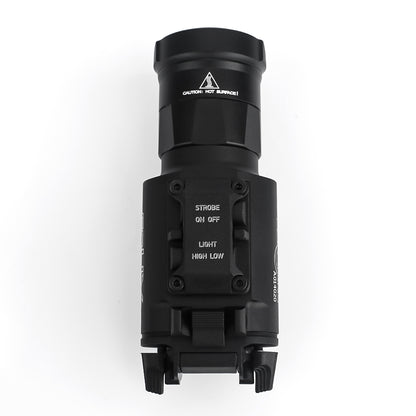 WADSN XH35 Tactical Light Rail Mount LED Flashlight w/ Strobe - BLACK - APEXTAC GEAR