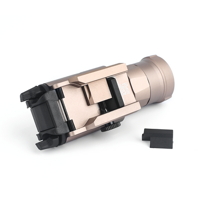 WADSN XH35 Tactical Light Rail Mount LED Flashlight w/ Strobe - TAN - APEXTAC GEAR