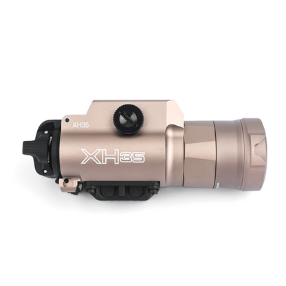 WADSN XH35 Tactical Light Rail Mount LED Flashlight w/ Strobe - TAN - APEXTAC GEAR