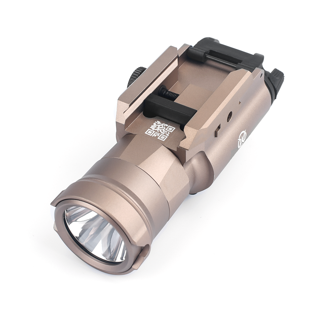 WADSN XH35 Tactical Light Rail Mount LED Flashlight w/ Strobe - TAN - APEXTAC GEAR