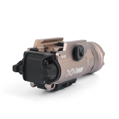 WADSN XH35 Tactical Light Rail Mount LED Flashlight w/ Strobe - TAN - APEXTAC GEAR