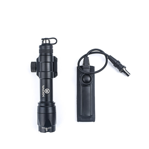 WADSN M600C SCOUT LIGHT Rail Mount Flashlight w/ Dual Function Tape Switch - BLACK - APEXTAC GEAR