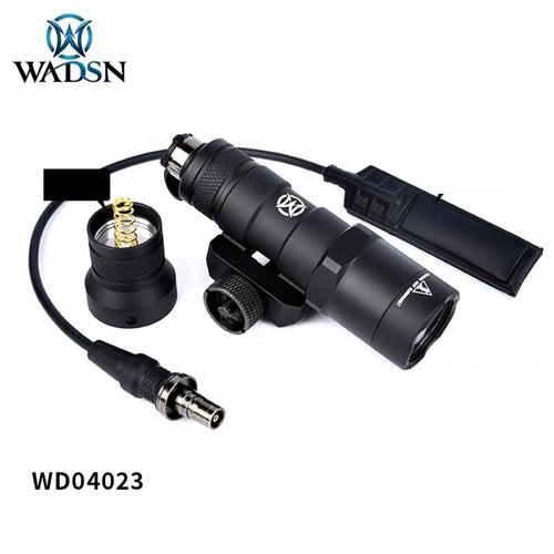 WADSN M300B MINI SCOUT LIGHT Rail Mount LED Light Two Control Kit Version - BLACK (WD04023) - APEXTAC GEAR