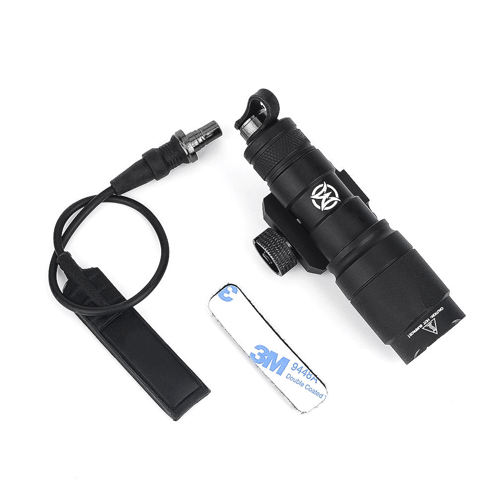 WADSN M300A Scout Light LED Flashlight with Single Pressure Switch Pad - BLACK - APEXTAC GEAR