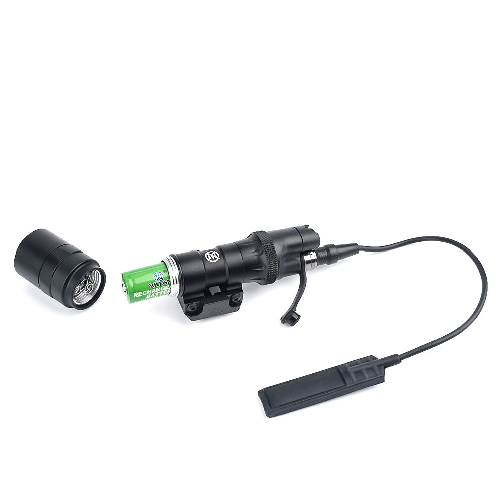 WADSN M300C Mini Scout Light LED Flashlight with Two Control Kit Version - BLACK - APEXTAC GEAR