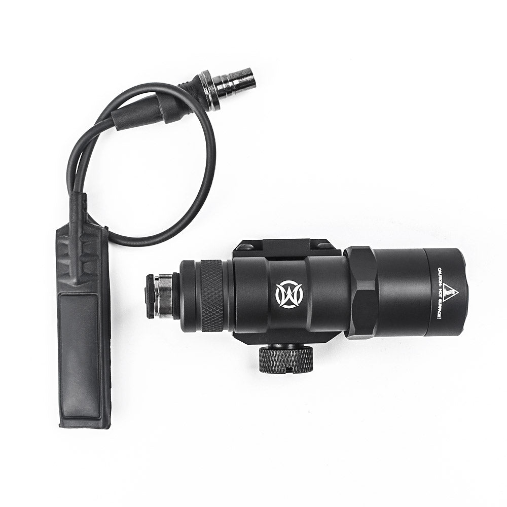 WADSN M300B Scout Light LED Flashlight with Single Pressure Switch Pad - BLACK (WD04033) - APEXTAC GEAR