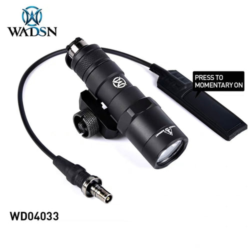 WADSN M300B Scout Light LED Flashlight with Single Pressure Switch Pad - BLACK (WD04033) - APEXTAC GEAR