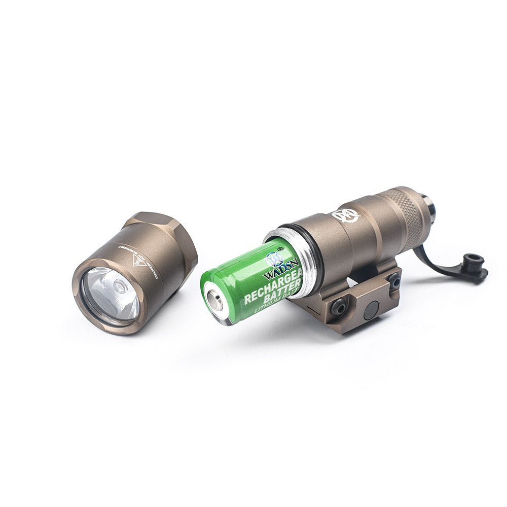 WADSN M300B MINI SCOUT LIGHT Rail Mount LED Light Two Control Kit Version - TAN (WD04023) - APEXTAC GEAR