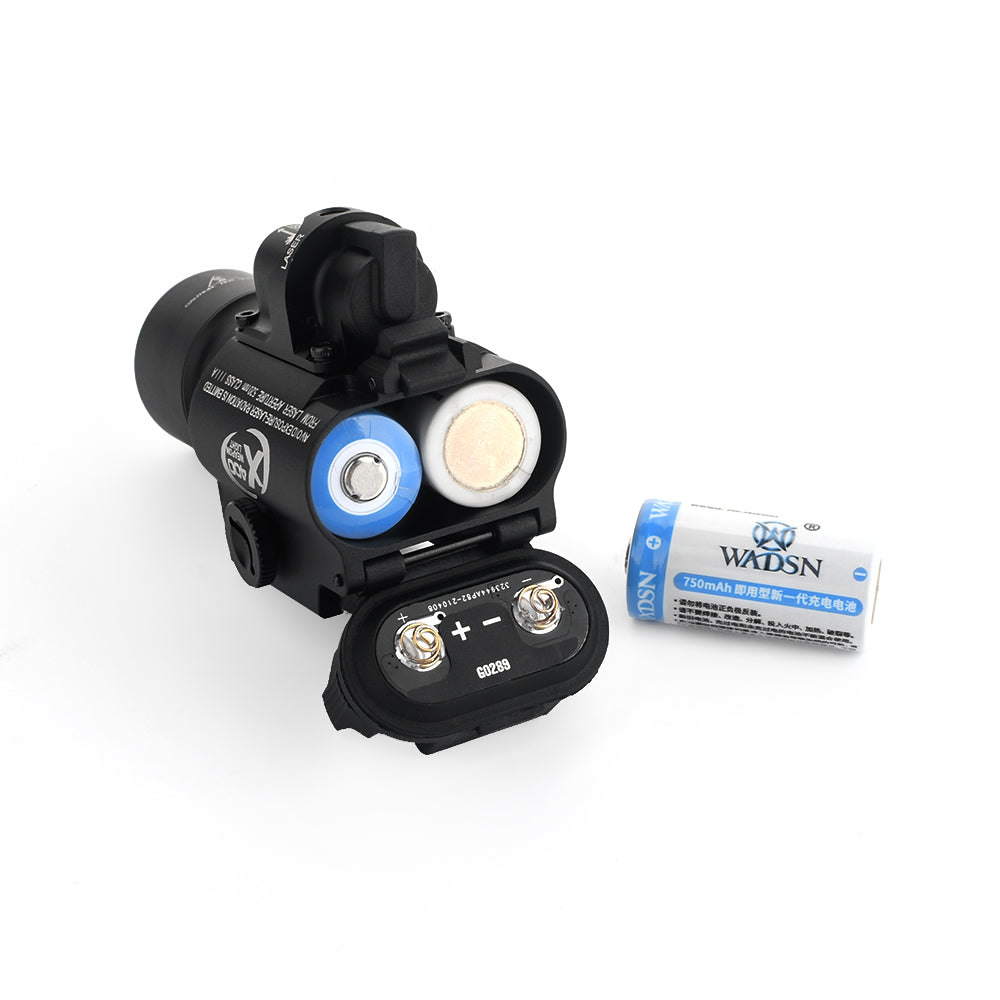 WADSN X400 Tactical LED Rail Mount Light w/ GREEN Laser - BLACK (WD04062) - APEXTAC GEAR