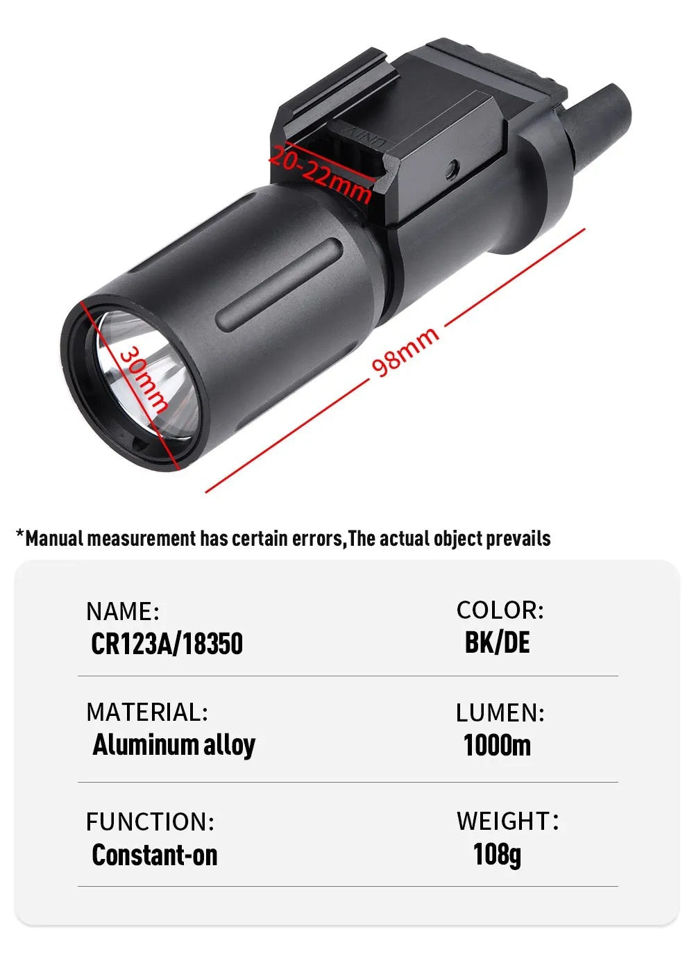 WADSN ML PL350-PLHv2 Pistol Light Package Flashlight (WD04094) - APEXTAC GEAR