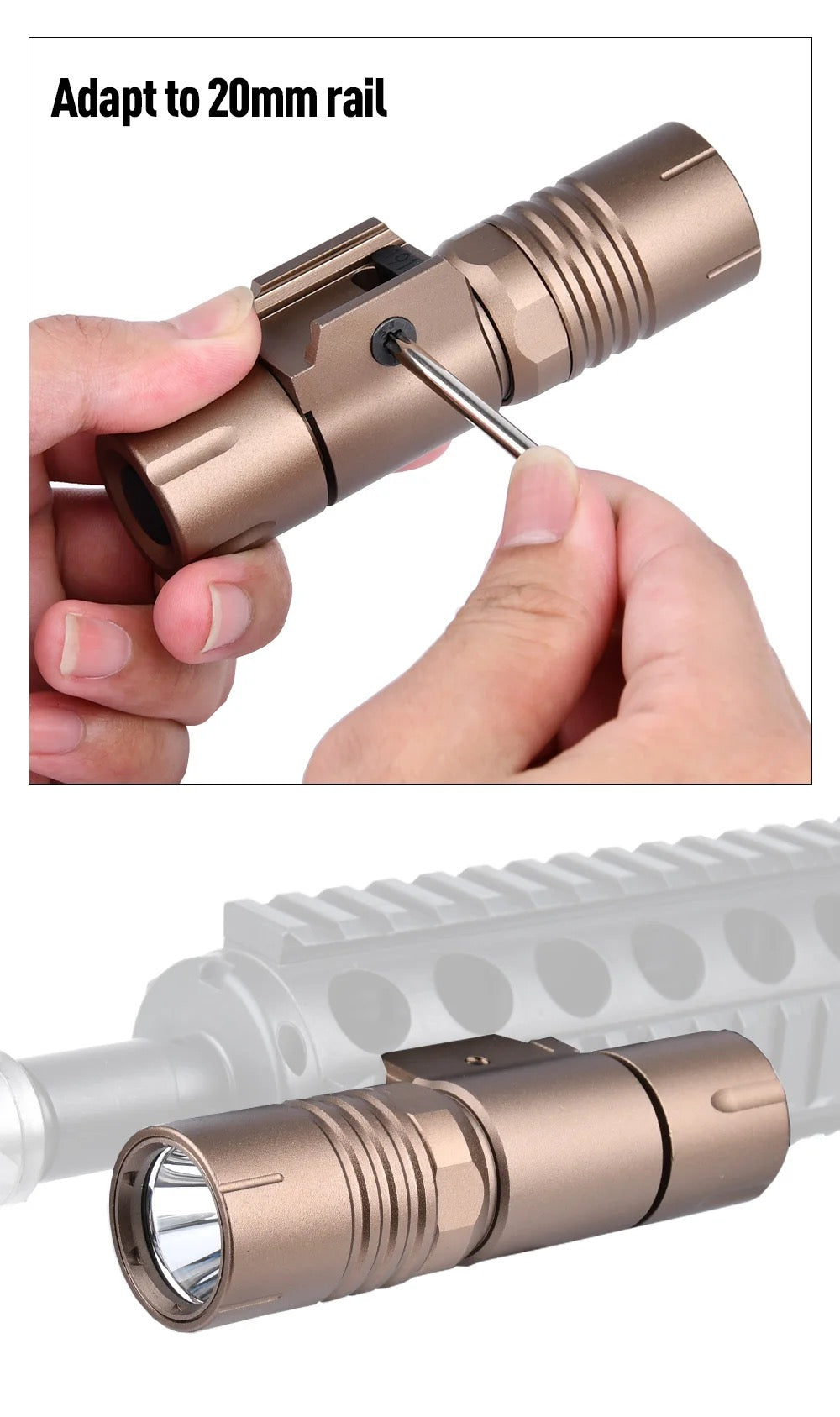 WADSN ML PLHv2 - PDW350 Light Package 2.0 Rail Mount Tactical Flashlight (WD04097) - APEXTAC GEAR